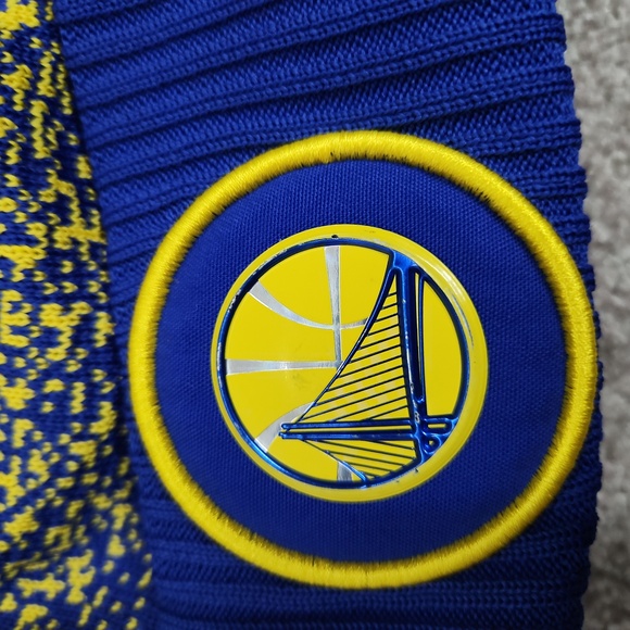Golden State Warriors Pom Beanie Blue New Era Winter Logo - Picture 2 of 6